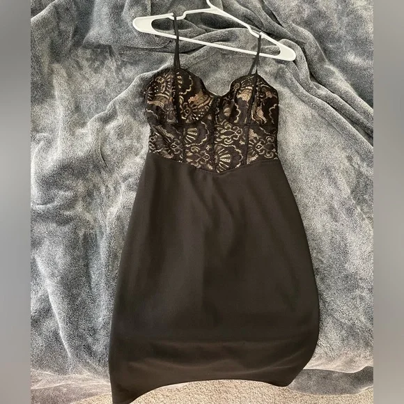 Charlotte Russe Dresses | Form Fitting Black Charlotte Russe Medium Dress | Color: Black | Size: M | Izzy0306's Closet
